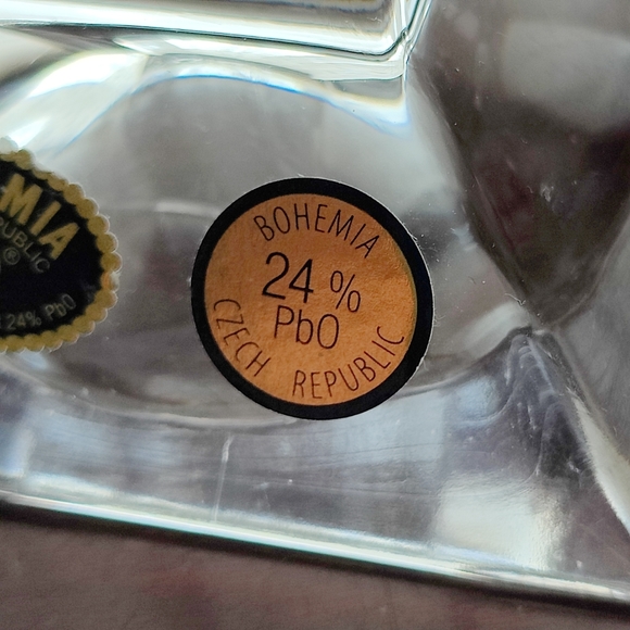 2 Bohemian (Czech Republic) 24% PBO lead crystal candle stick holders - Picture 10 of 16